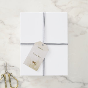 Golden butterfly gift tags