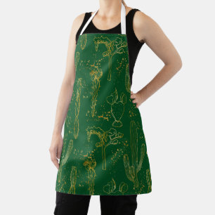 Golden Cacti Apron