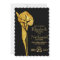 Golden Calla Lily 1920 Art Deco Wedding Invitation