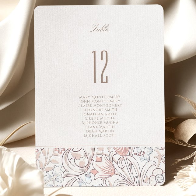 Golden Calla Lily Wedding Table Number Card (Creator Uploaded)