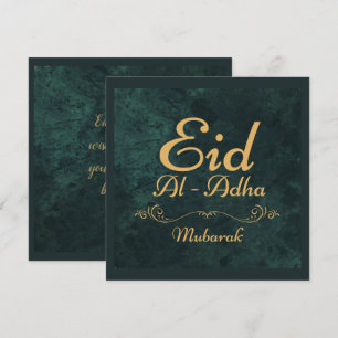 Golden Calligraphy Eid Al-Adha Mubarak 2025 Holiday Card
