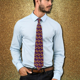 Golden Camels pattern -  Tie