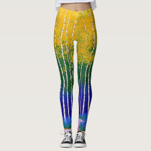 Golden Canopy – A Woodland Landscape Leggings