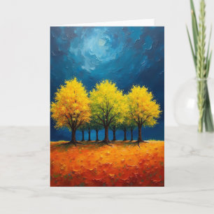 Golden Canopy Birthday Card