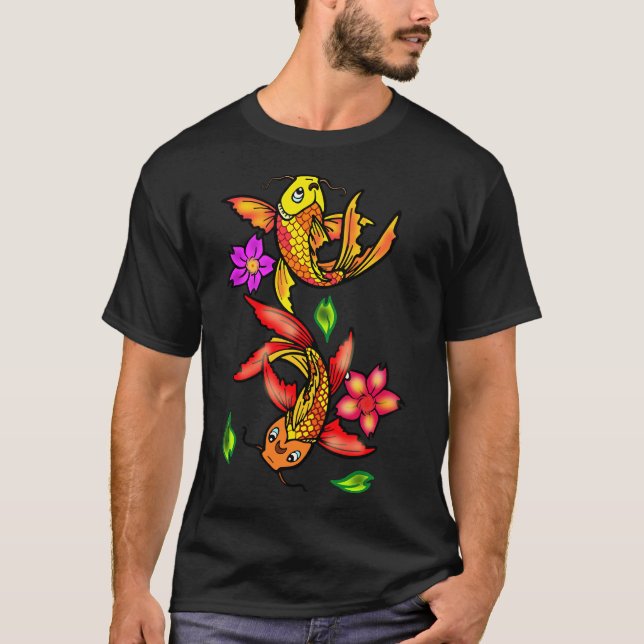 Golden Carp Fish T-Shirt (Front)