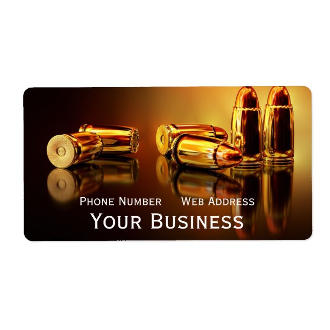 Golden Cartidges Business Card Rectangular Sticker (Front)