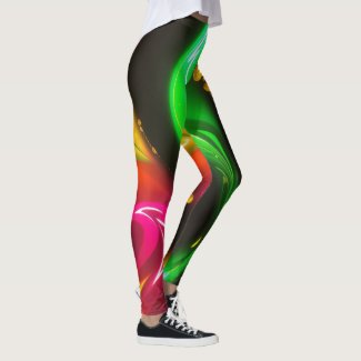 Golden Cascade: Abstract Glowing Liquid Neon Patte