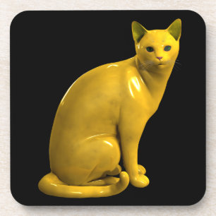 Golden Cat Coaster