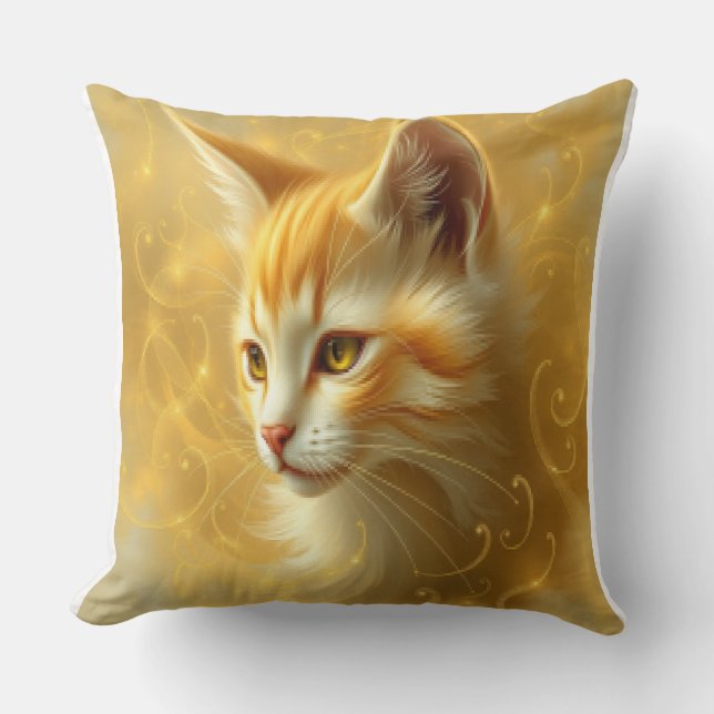Golden cat  cushion (Front)