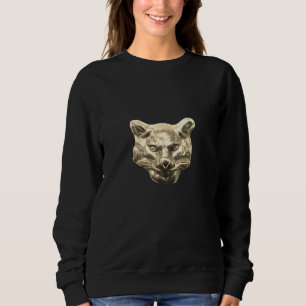 Golden Cat – goldene Katze – vergoldeter Kater Sweatshirt