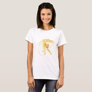 Golden Cat Ratio Yoga The Feline Fibonacci Stretch T-Shirt
