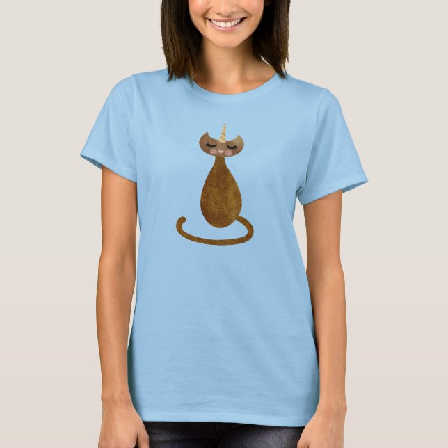 Golden Caticorn Drape Tee (Front)