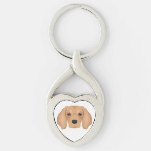 Golden Cavalier dog mix Key Ring