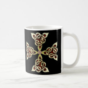 Golden Celtic Cross Mug