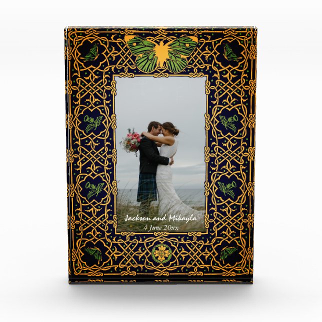Golden Celtic Knot  Frame Photo Block (Front)