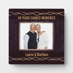 Golden Chain Photo Frame 50th Anniversary Gift