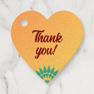 Golden Chakra BG Thank you Favour Tag