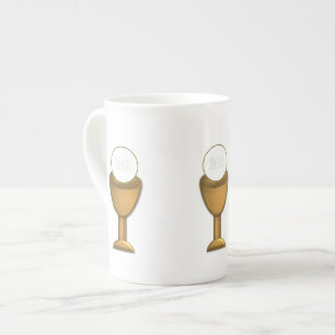 Golden Chalice and Host - Holy Communion Bone China Mug