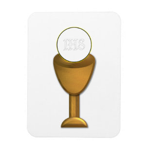 Golden Chalice and Host - Holy Communion Magnet