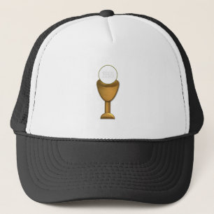 Golden Chalice and Host - Holy Communion Trucker Hat