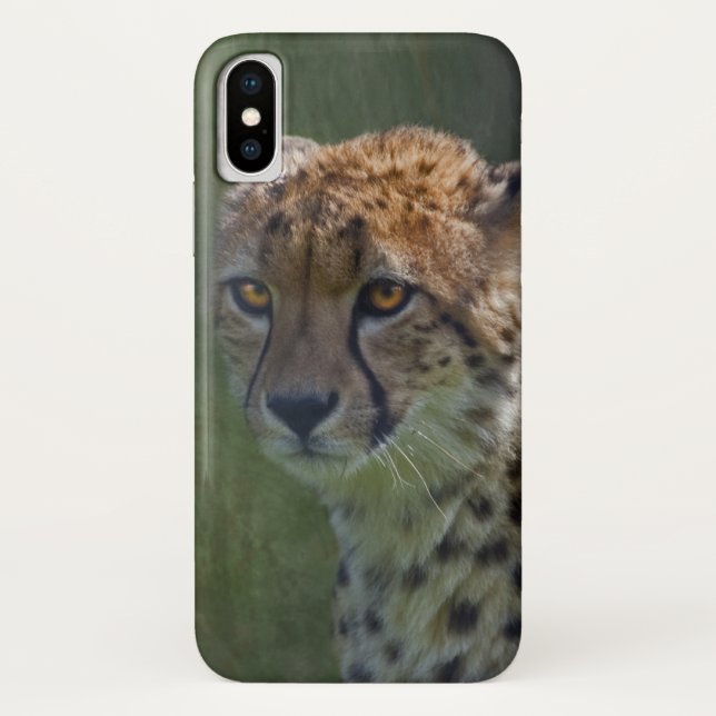 Golden Cheetah iPhone X Case (Back)