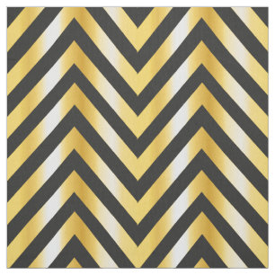 Golden chevron grandiose art deco fabric