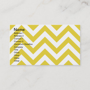 golden chevrons  zigzag pattern business card