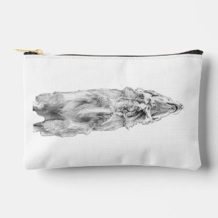 Golden chic in grey tones accessory pouch