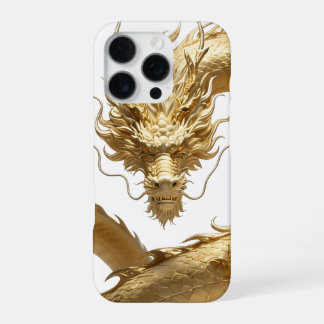 Golden Chinese Dragon Art | Mythical Creature Fant iPhone 16 Pro Case