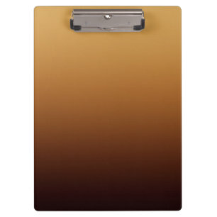 Golden Chocolate Brown Warm Colours Clipboard