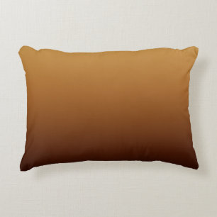 Golden Chocolate Brown Warm Colours Decorative Cushion