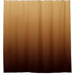 Golden Chocolate Brown Warm Colours Shower Curtain