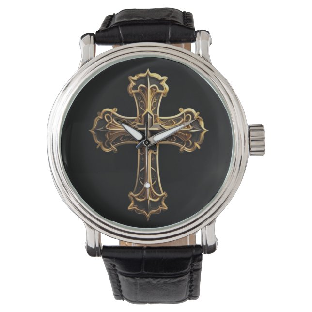 Golden Christ’s Cross 2 Watch (Front)