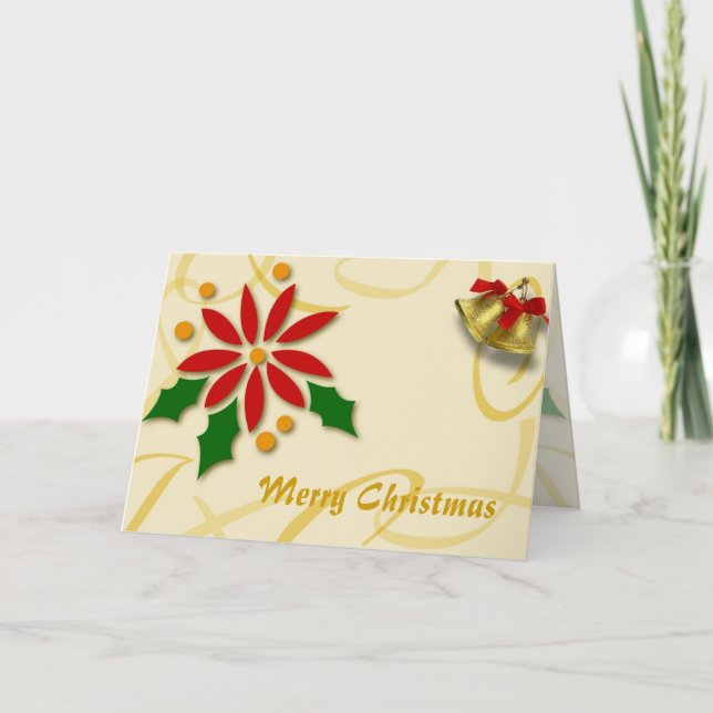 Golden Christmas Card (Front)