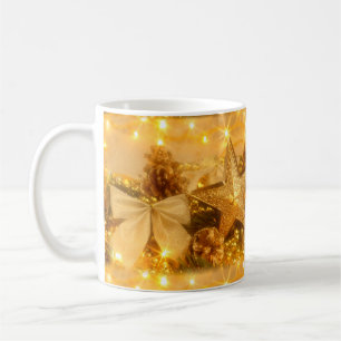 Golden Christmas Coffee Mug