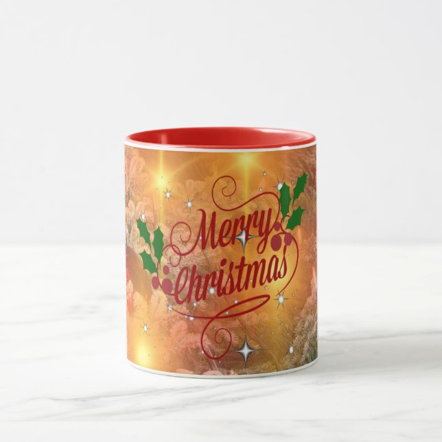   Golden Christmas design, Mug (Center)