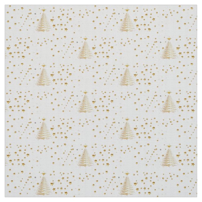 Golden Christmas Fabric (Swatch)