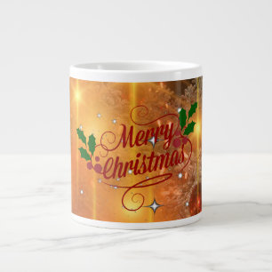 Golden Christmas Large Coffee Mug