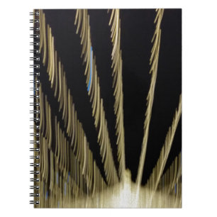 Golden Christmas lights Notebook