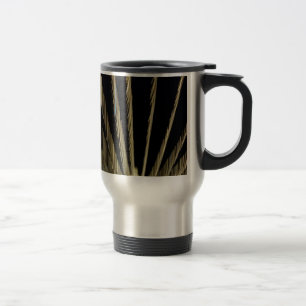Golden Christmas lights Travel Mug