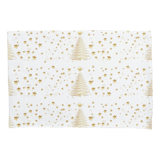 Golden Christmas Pillowcase (Front)