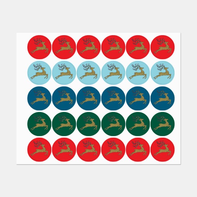 GOLDEN CHRISTMAS REINDEER (Sheet)
