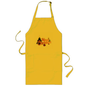 Golden Christmas Sparkle - Festive Tree Long Apron