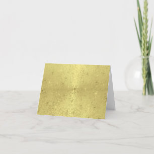 Golden Christmas Stars on Foil Paper Holiday Card