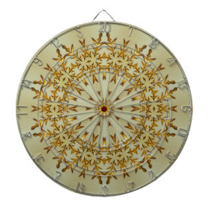 Golden Christmas Wreath Dartboard