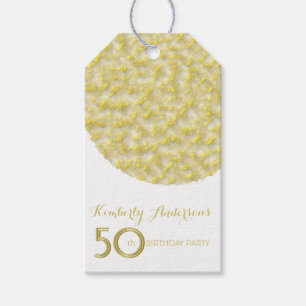 Golden Circle 50th Birthday Party Gift Tags