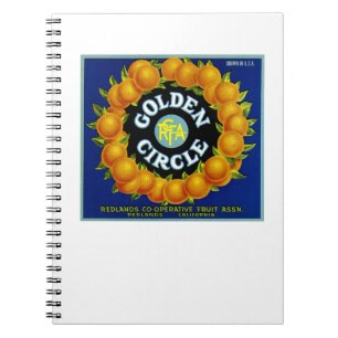 Golden Circle Oranges Notebook