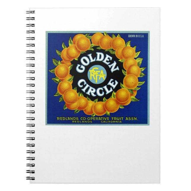 Golden Circle Oranges Notebook (Front)