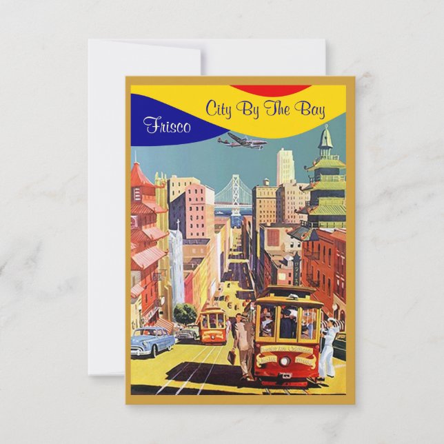 Golden City By The Bay San Francisco Invitations (Front)