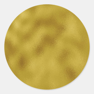 Golden Classic Round Sticker